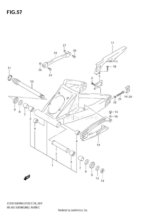 Rear Swinging Arm Schematic