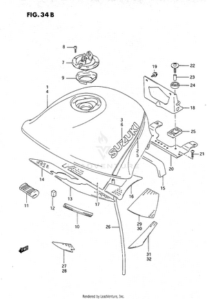 Fuel Tank (model N/p) Schematic