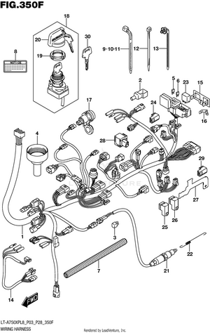 Wiring Harness (lt-a750xpbl8 P33) Schematic