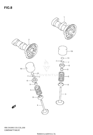 Camshaft - Valve Schematic