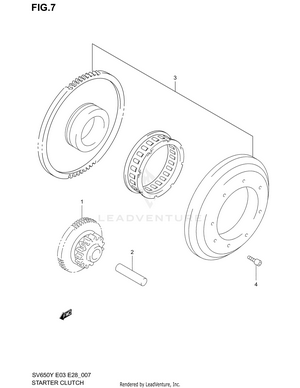 Starter Clutch Schematic