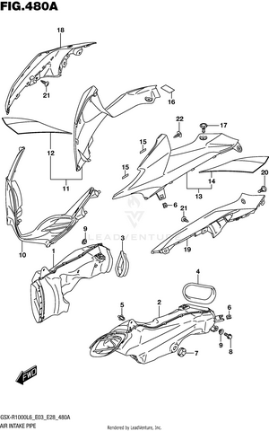 Air Intake Pipe (ysf) Schematic