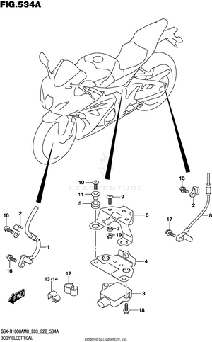 Body Electrical (gsx-r1000a) Schematic