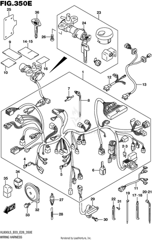 Wiring Harness (vl800tl5 E33) Schematic