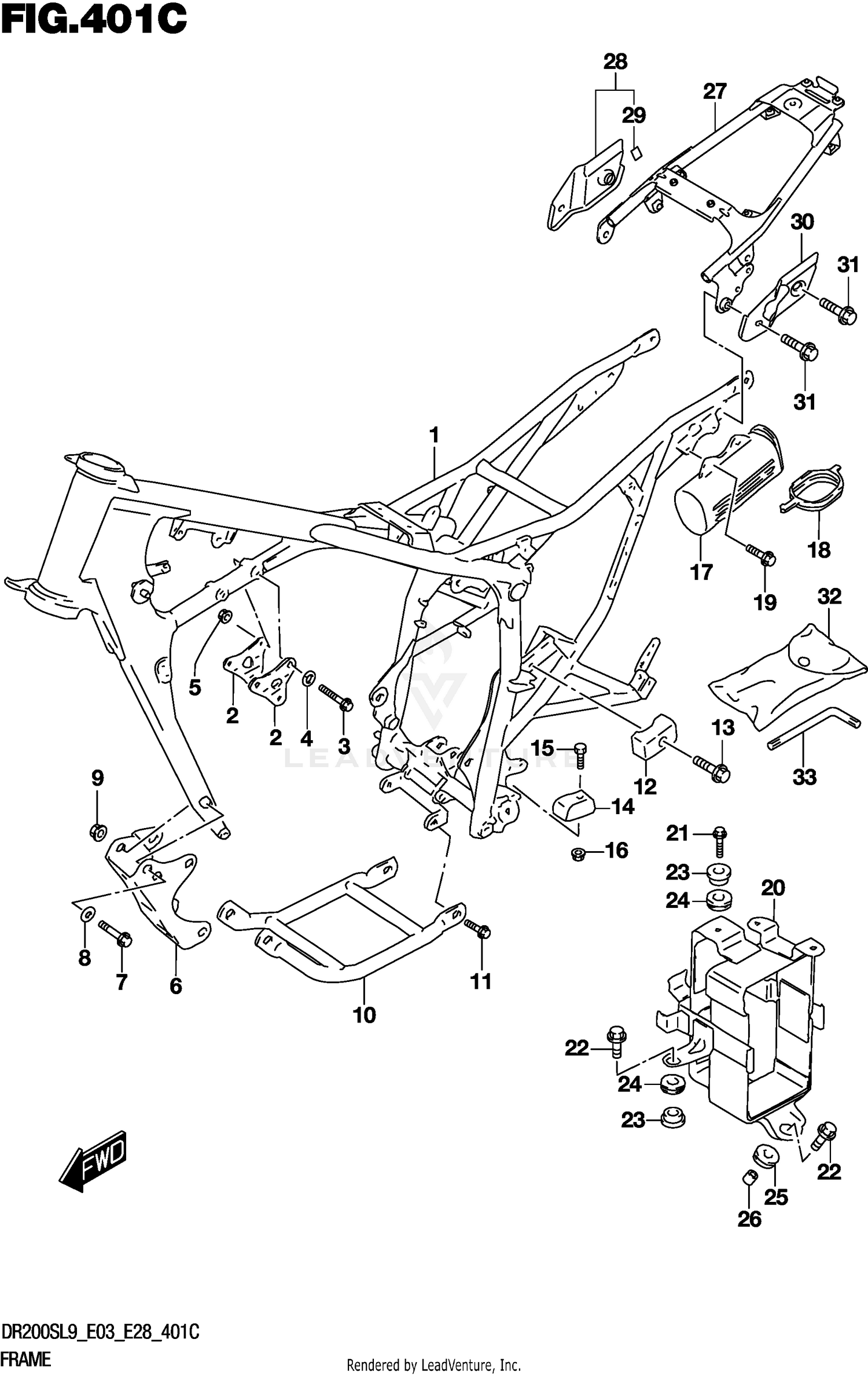 FRAME (DR200SL9 E33)