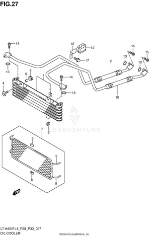 Oil Cooler (lt-a400fl4 P28) Schematic