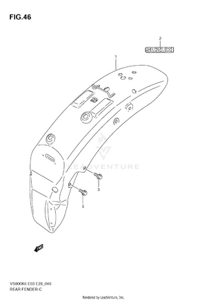 Rear Fender Schematic