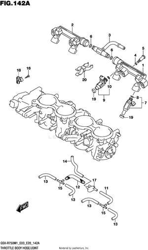 Throttle Body Hose/joint ((e03,e28)) Schematic