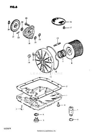 Oil Filter - Oil Pump Schematic