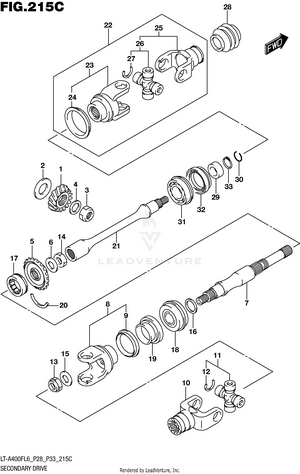 Secondary Drive (lt-a400fzl6 P33) Schematic