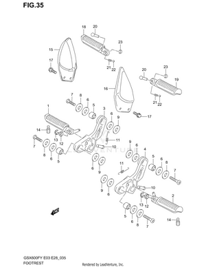 Footrest (model W/x/y) Schematic