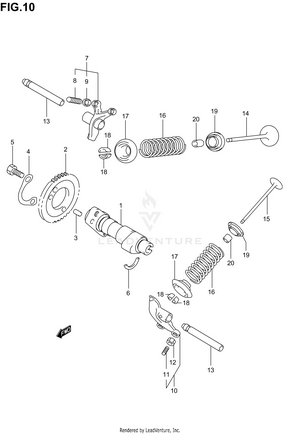 Cam Shaft/valve Schematic