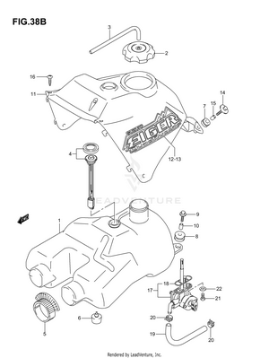 Fuel Tank (model K7) Schematic
