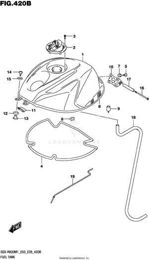 Fuel Tank (gsx-r600z:e33) Schematic