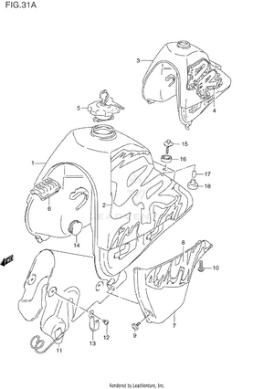 Fuel Tank (model N/p) Schematic