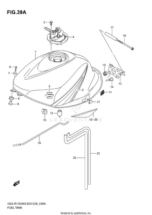 Fuel Tank (model K6) Schematic