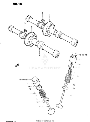 Cam Shaft - Valve Schematic