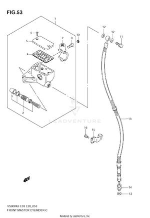 Front Master Cylinder Schematic