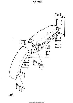 Rear Fender Schematic