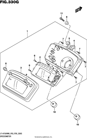 Speedometer (lt-a750xpzm0 P03) Schematic
