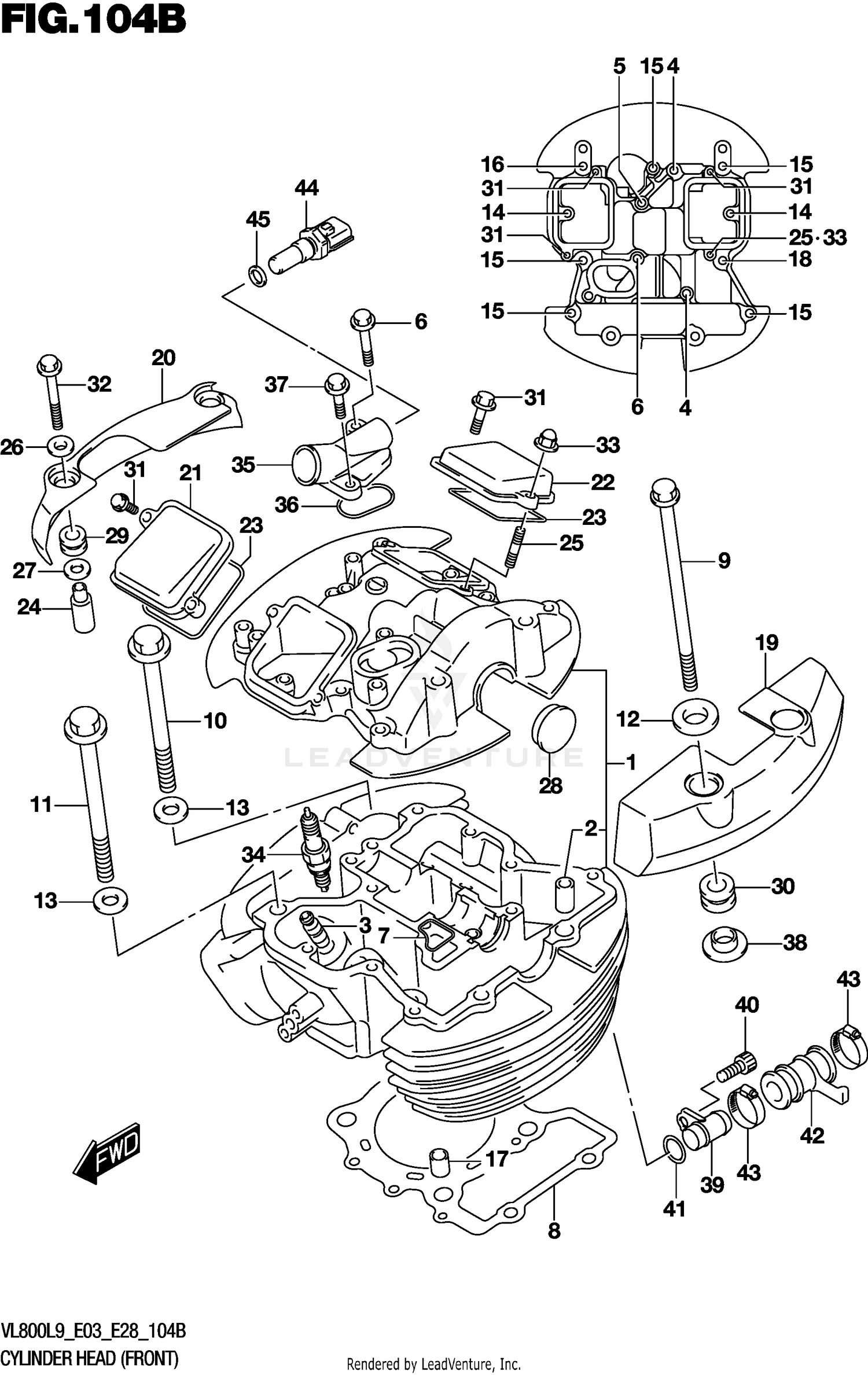 CYLINDER HEAD (FRONT) (VL800L9 E28)