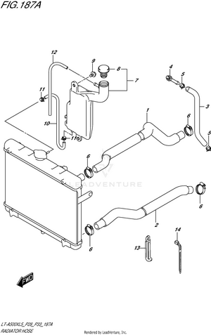 Radiator Hose Schematic