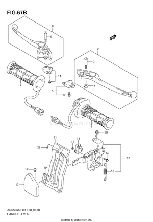 Handle Lever (an650ak9 E28) Schematic