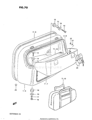 Side Bag (gs1100gk2/gkd) Schematic