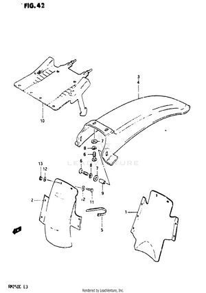 Rear Fender Schematic
