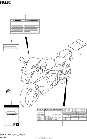 Label (gsx-r1000l4 E28) Schematic