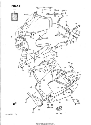 Cowling (model J 9sr) Schematic
