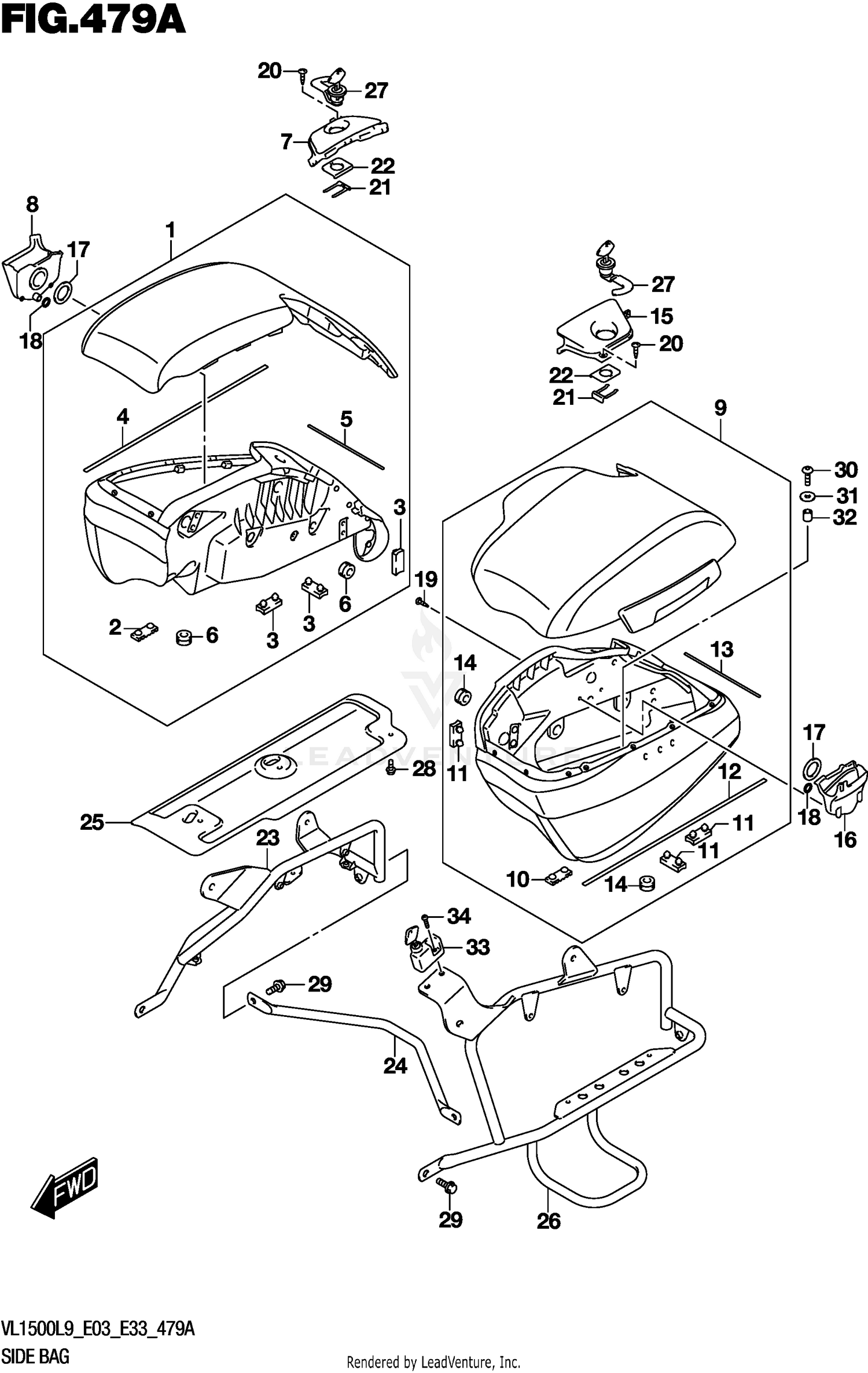 SIDE BAG (VL1500TL9 E03)