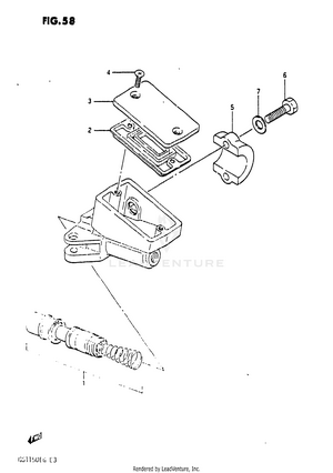 Front Master Cylinder (gs1150es3/ese/esf) Schematic