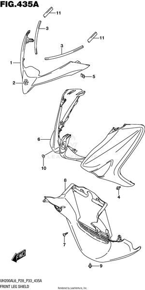 Front Leg Shield Schematic
