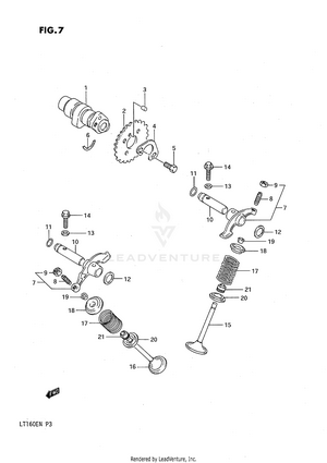 Cam Shaft - Valve Schematic