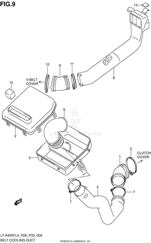 Belt Cooling Duct Schematic