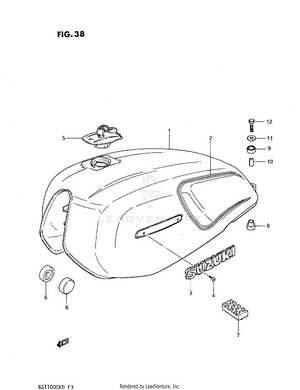 Fuel Tank (gs1100gkz) Schematic