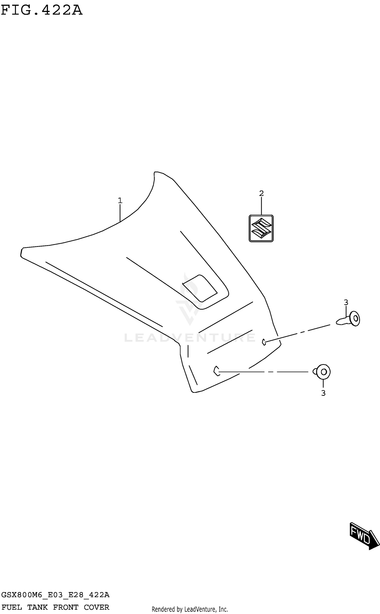FUEL TANK FRONT COVER