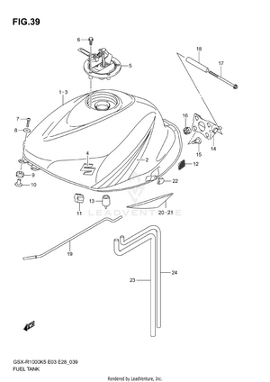Fuel Tank (model K5) Schematic