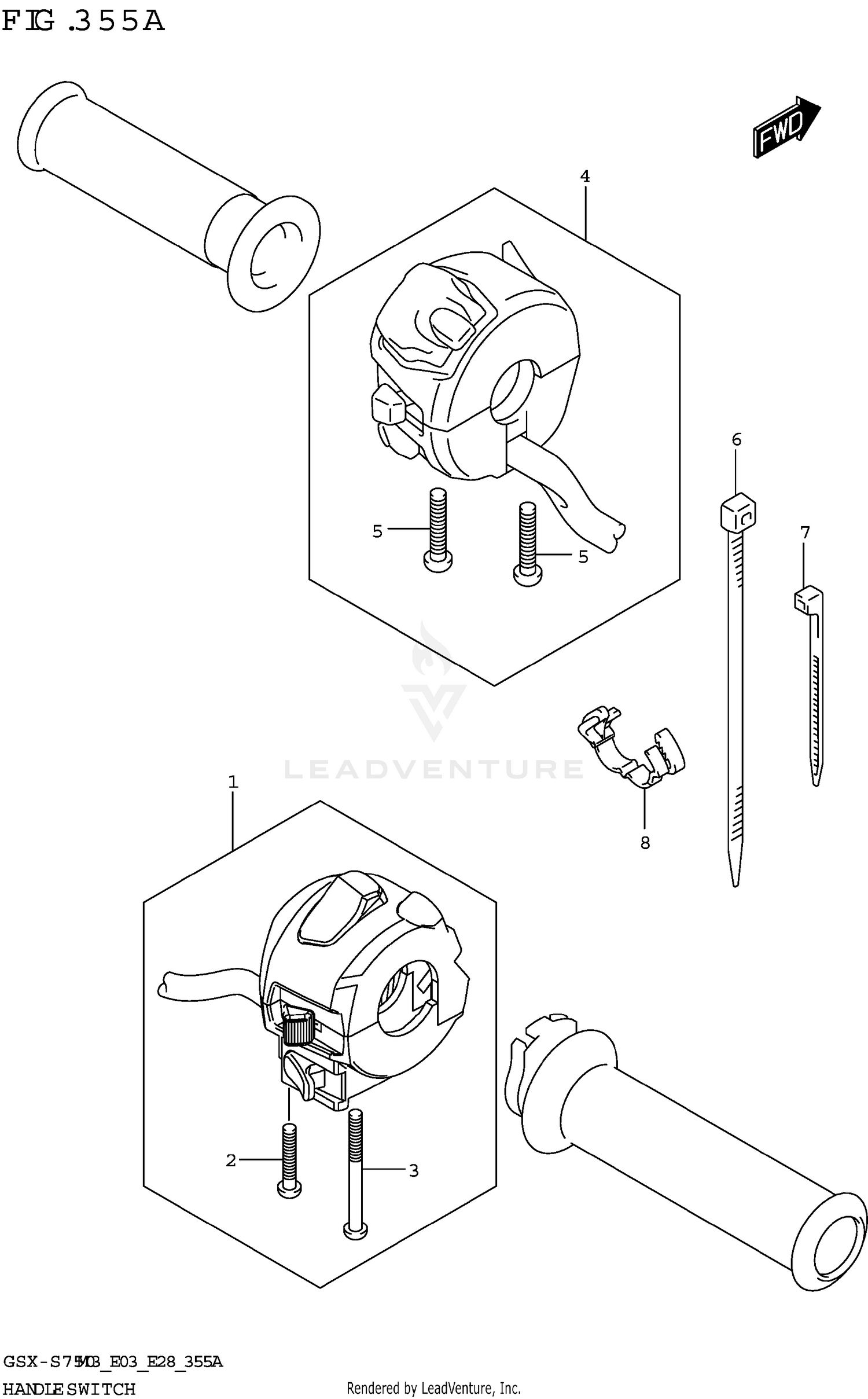 HANDLE SWITCH (E28)