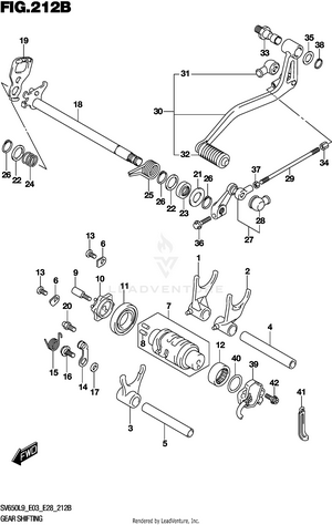 Gear Shifting (sv650l9 E33) Schematic
