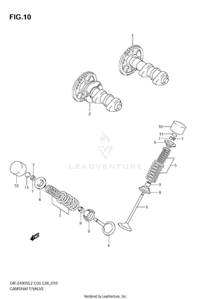 Camshaft/valve Schematic