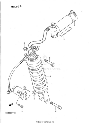 Rear Shock Absorber (model K/l/m/n/p) Schematic