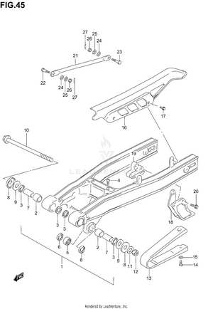 Rear Swinging Arm Schematic