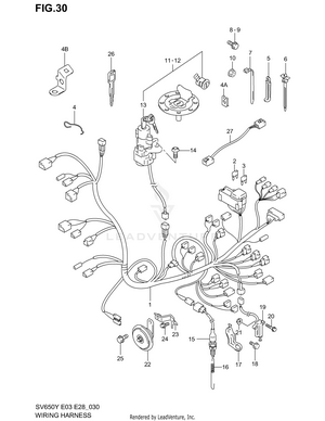 Wiring Harness (sv650x/y/k1/k2) Schematic