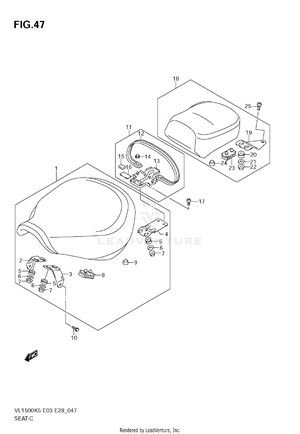 Seat (vl1500k5/k6/k7/k8/k9) Schematic
