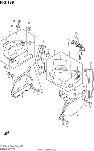 Frame Cover (vl800tl3 E28) Schematic