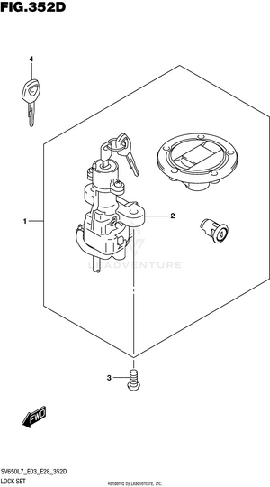 Lock Set (sv650al7 E33) Schematic