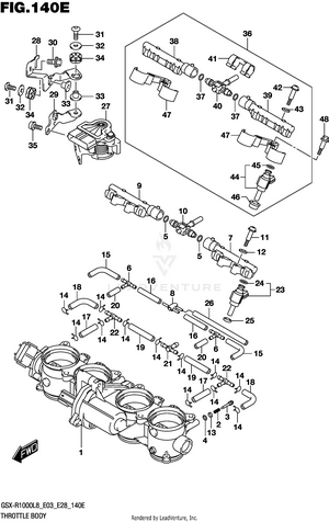 Throttle Body (gsx-r1000al8 E33) Schematic