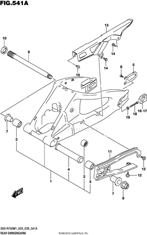 Rear Swingingarm Schematic